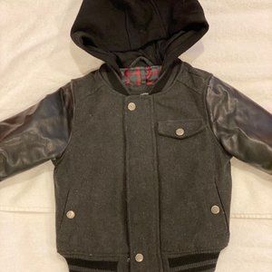 Leather Bomber Jacket